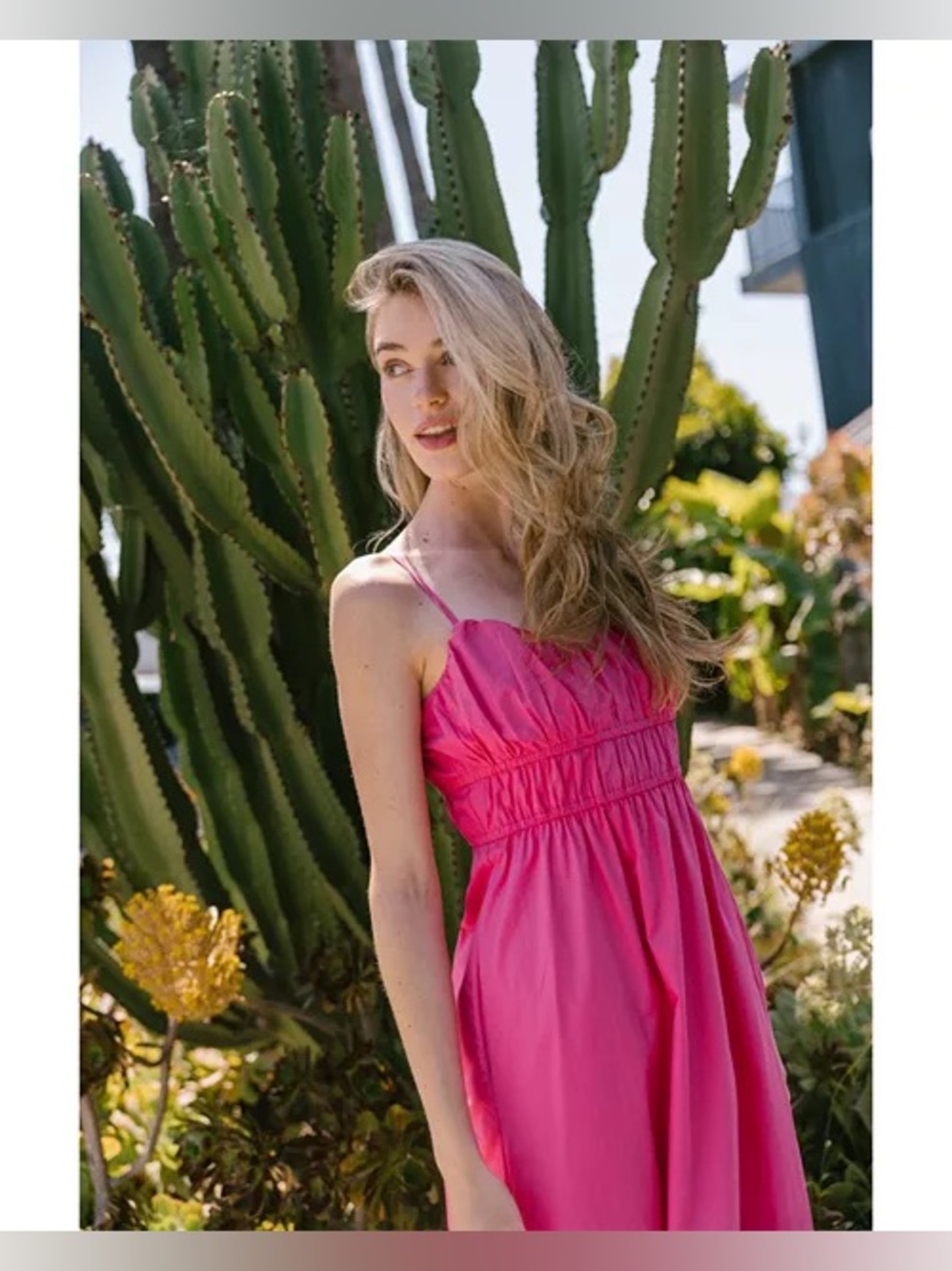 French connection poplin maxi dress
